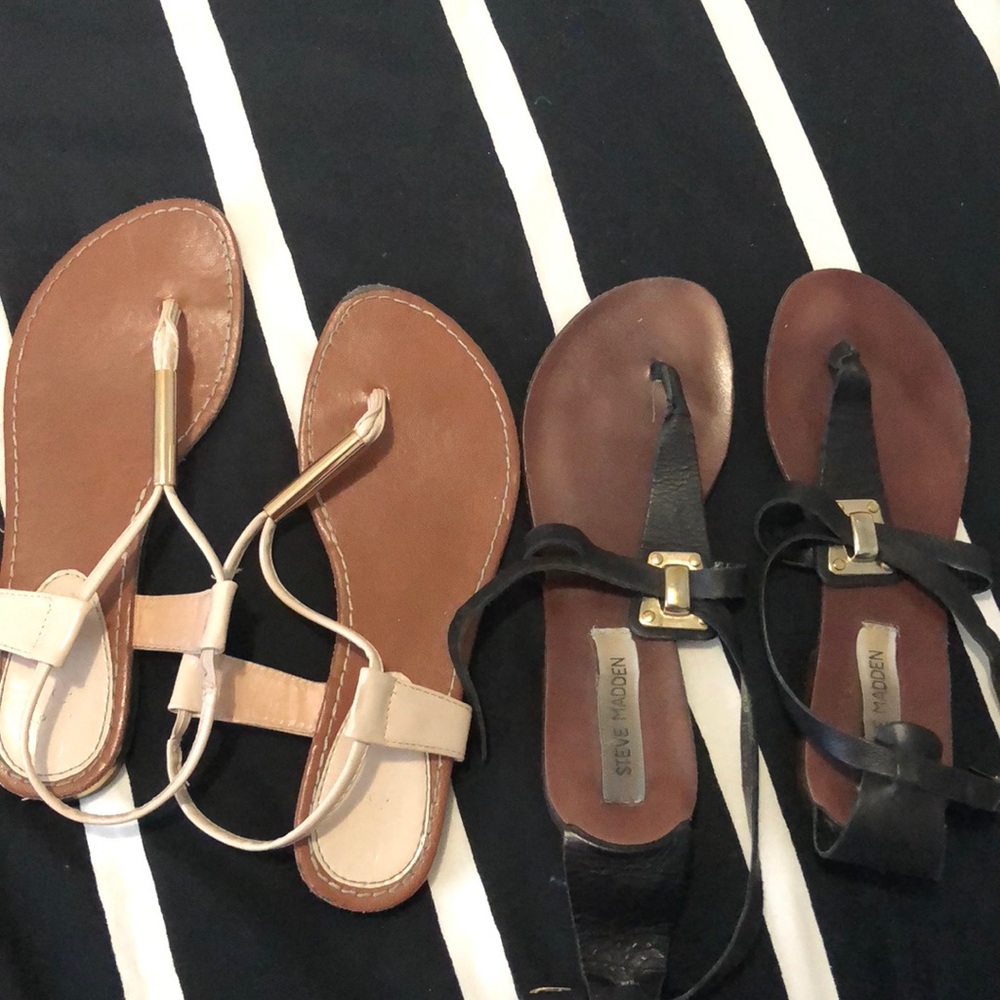 Steve Madden sandals and traffic sandals